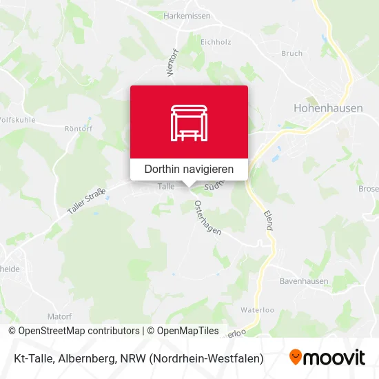 Kt-Talle, Albernberg Karte