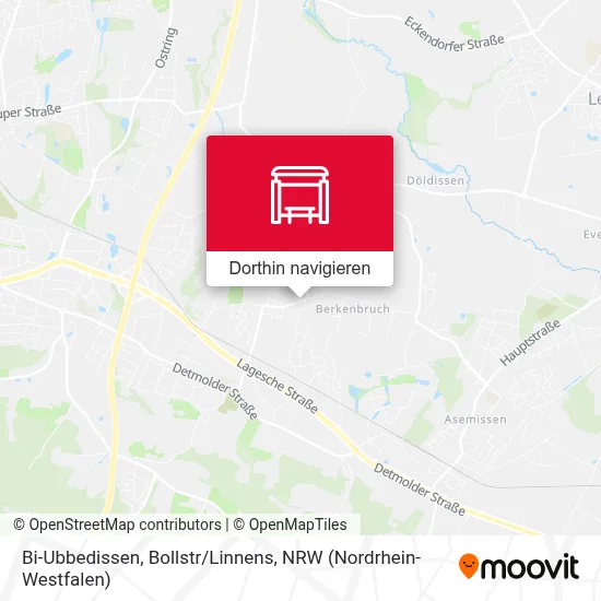 Bi-Ubbedissen, Bollstr/Linnens Karte