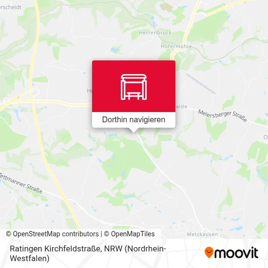 Ratingen Kirchfeldstraße Karte