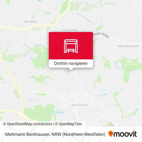 Mettmann Benthausen Karte