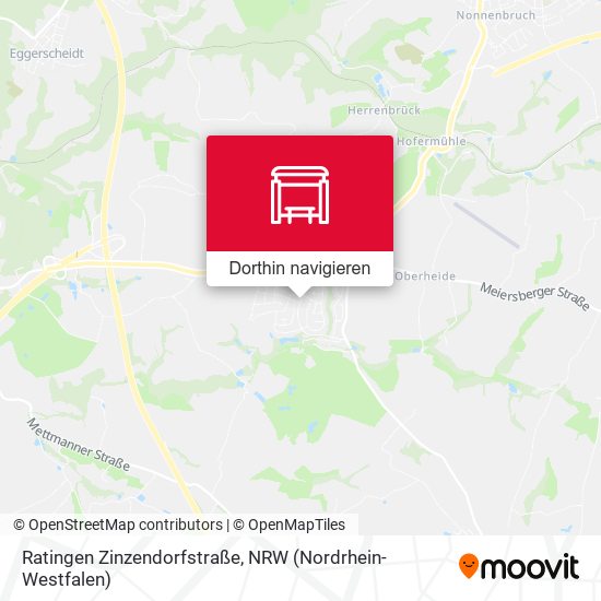 Ratingen Zinzendorfstraße Karte