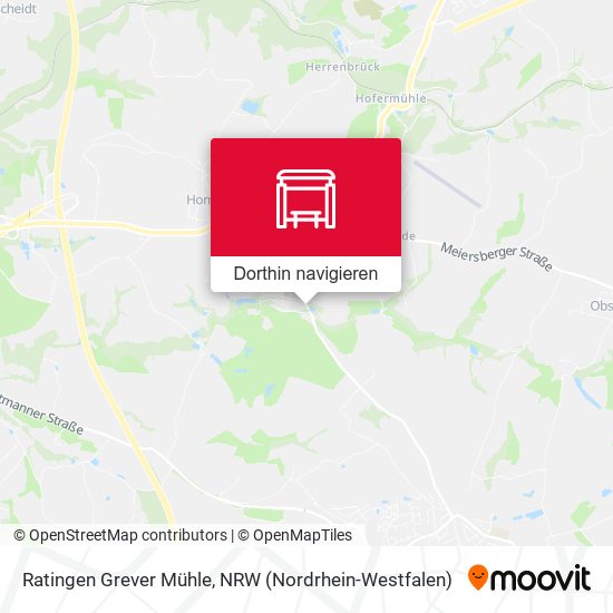 Ratingen Grever Mühle Karte