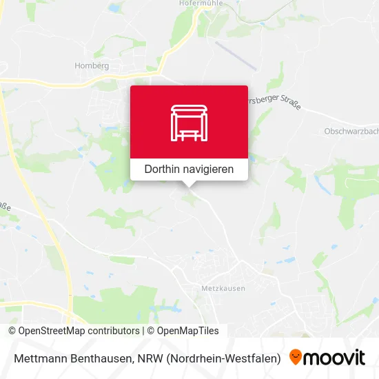Mettmann Benthausen Karte
