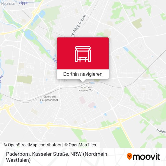 Paderborn, Kasseler Straße Karte