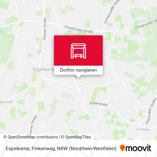 Espelkamp, Finkenweg Karte