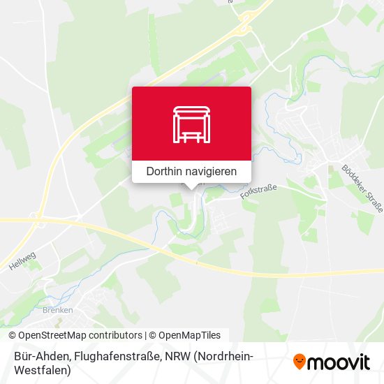 Bür-Ahden, Flughafenstraße Karte