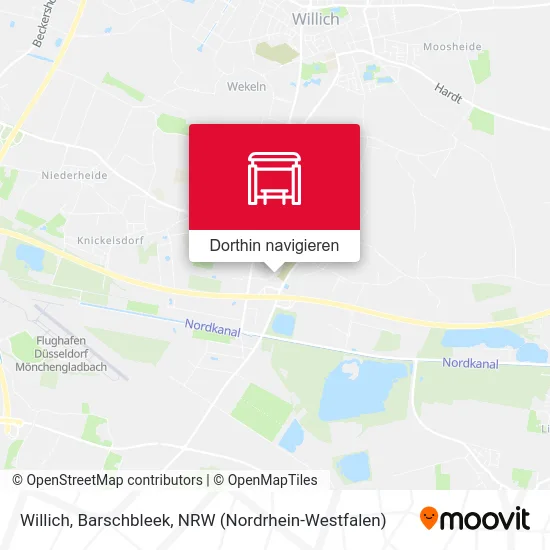 Willich, Barschbleek Karte