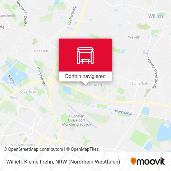 Willich, Kleine Frehn Karte