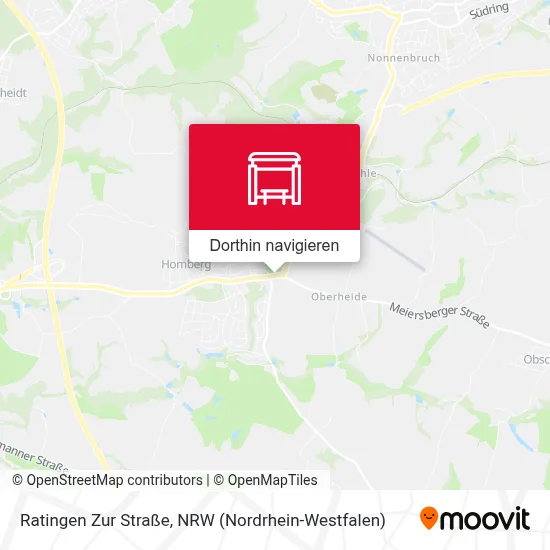 Ratingen Zur Straße Karte
