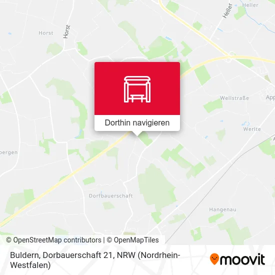 Buldern, Dorbauerschaft 21 Karte