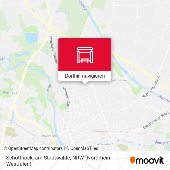 Schotthock, am Stadtwalde Karte