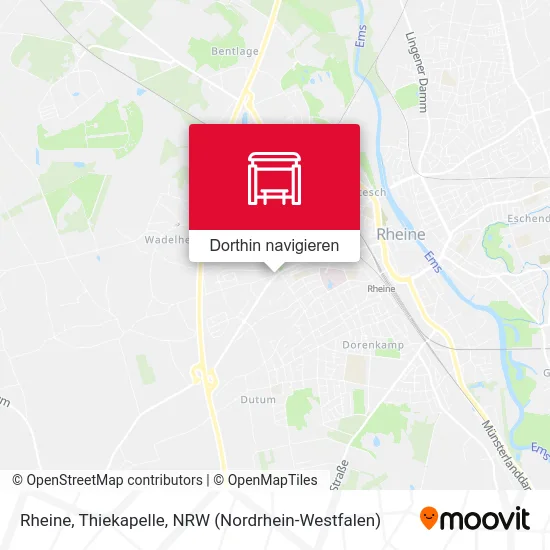 Rheine, Thiekapelle Karte