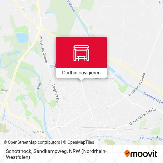 Schotthock, Sandkampweg Karte