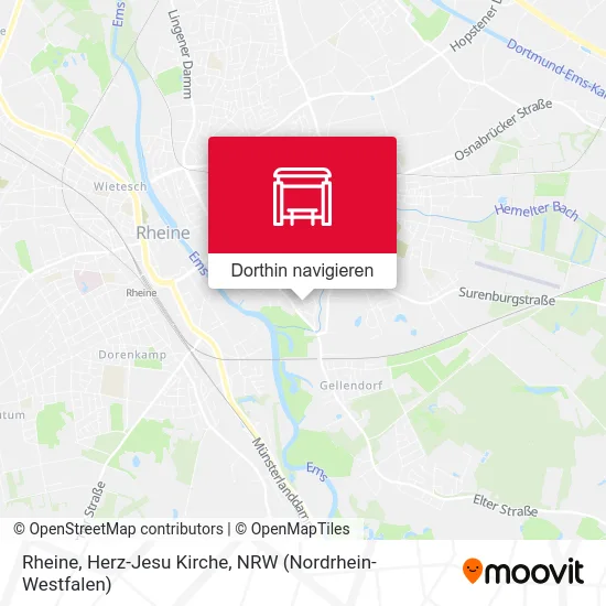 Rheine, Herz-Jesu Kirche Karte