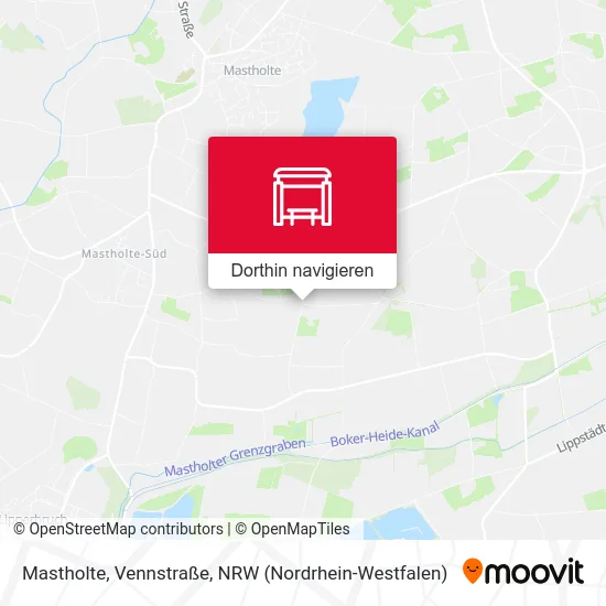 Mastholte, Vennstraße Karte