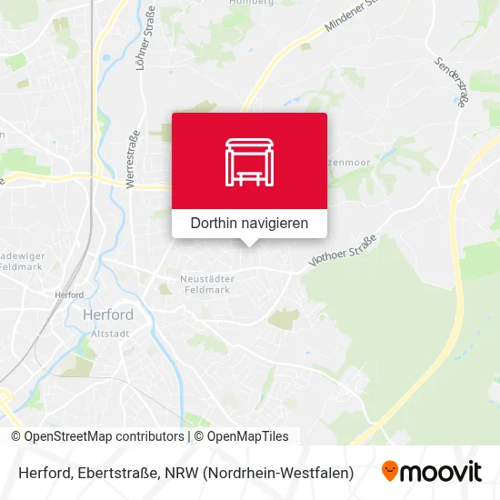 Herford, Ebertstraße Karte