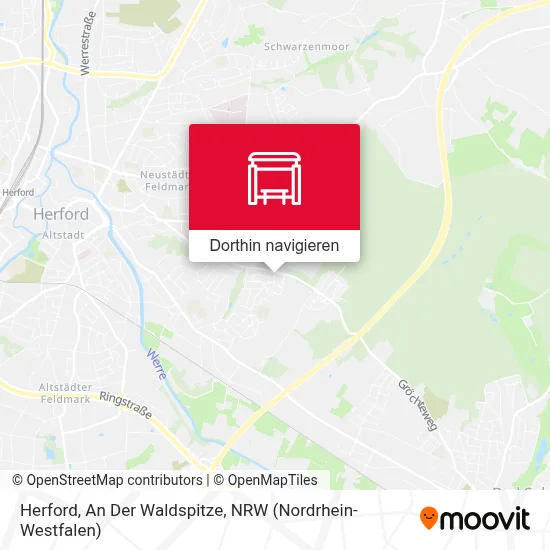 Herford, An Der Waldspitze Karte