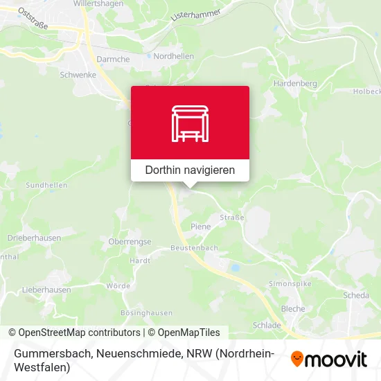 Gummersbach, Neuenschmiede Karte