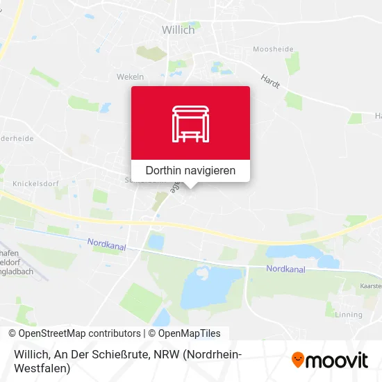 Willich, An Der Schießrute Karte