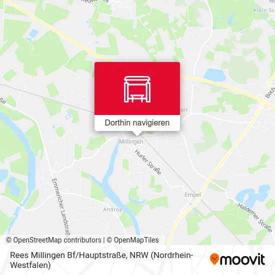 Rees Millingen Bf/Hauptstraße Karte