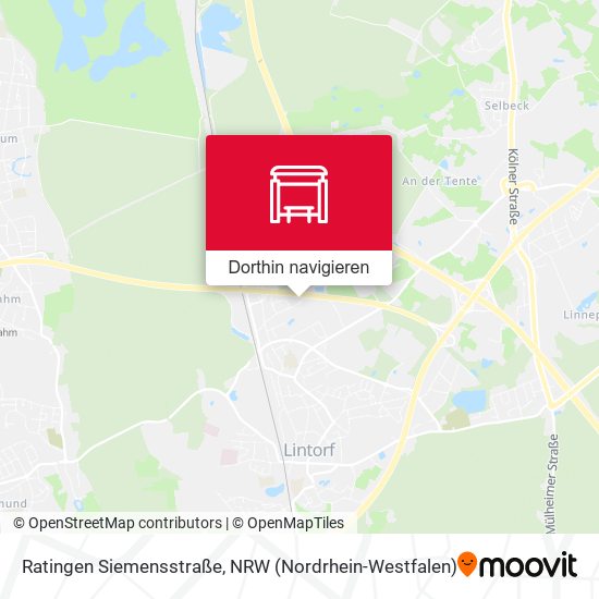 Ratingen Siemensstraße Karte