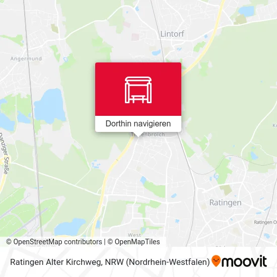 Ratingen Alter Kirchweg Karte