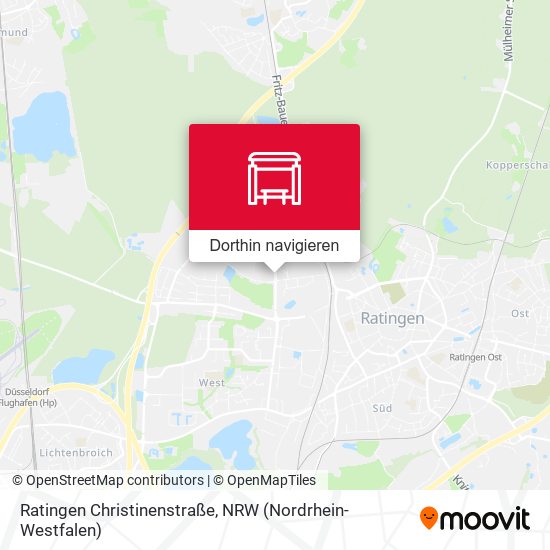 Ratingen Christinenstraße Karte