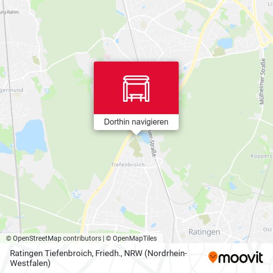 Ratingen Tiefenbroich, Friedh. Karte