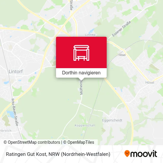 Ratingen Gut Kost Karte
