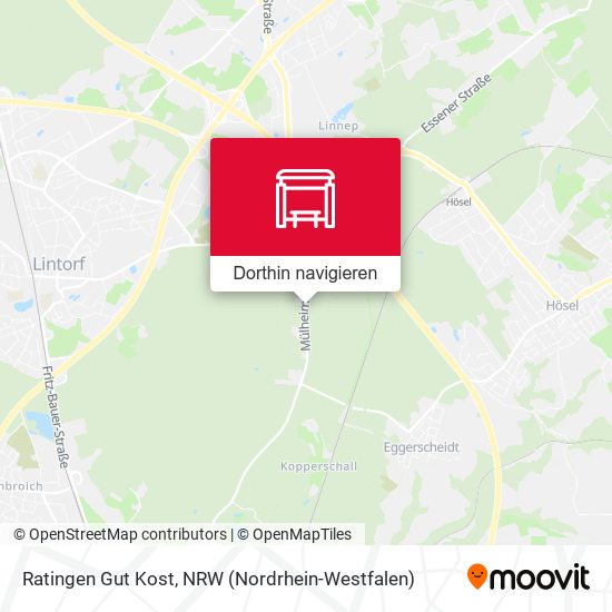 Ratingen Gut Kost Karte