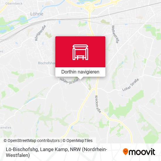 Lö-Bischofshg, Lange Kamp Karte