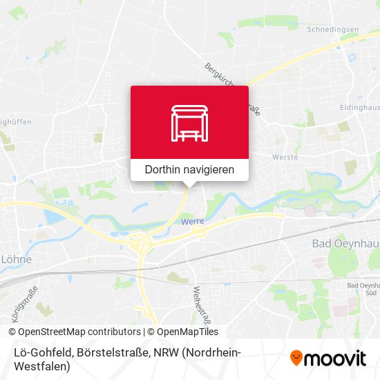 Lö-Gohfeld, Börstelstraße Karte