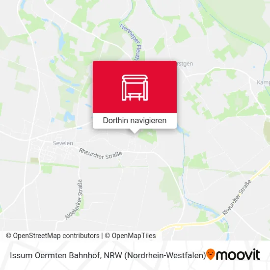 Issum Oermten Bahnhof Karte