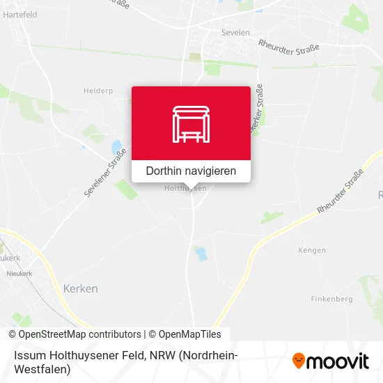 Issum Holthuysener Feld Karte