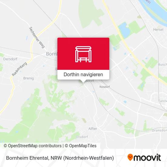 Bornheim Ehrental Karte