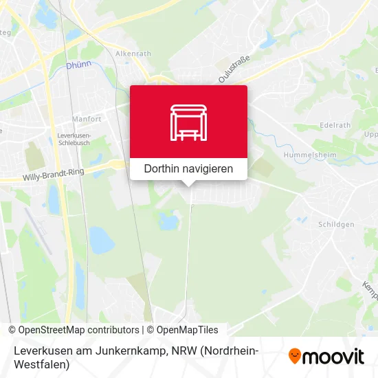 Leverkusen am Junkernkamp Karte