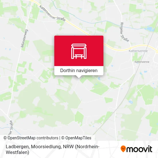 Ladbergen, Moorsiedlung Karte