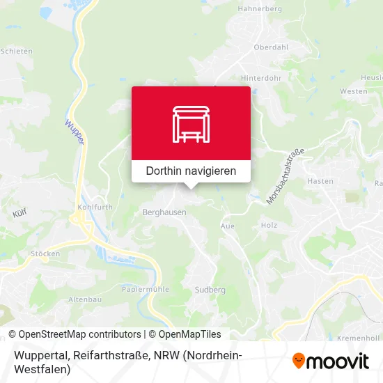 Wuppertal, Reifarthstraße Karte