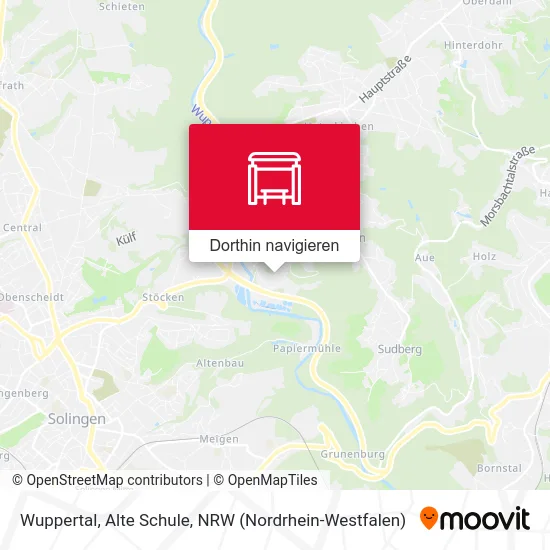 Wuppertal, Alte Schule Karte