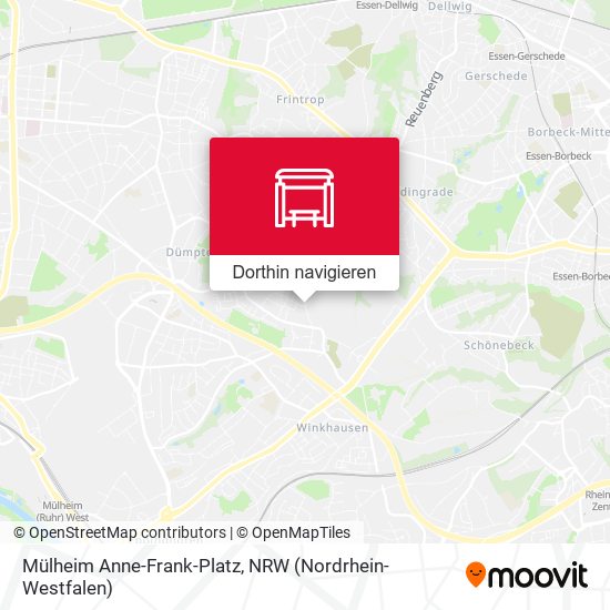 Mülheim Anne-Frank-Platz Karte