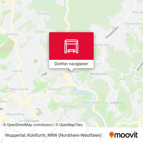 Wuppertal, Kohlfurth Karte