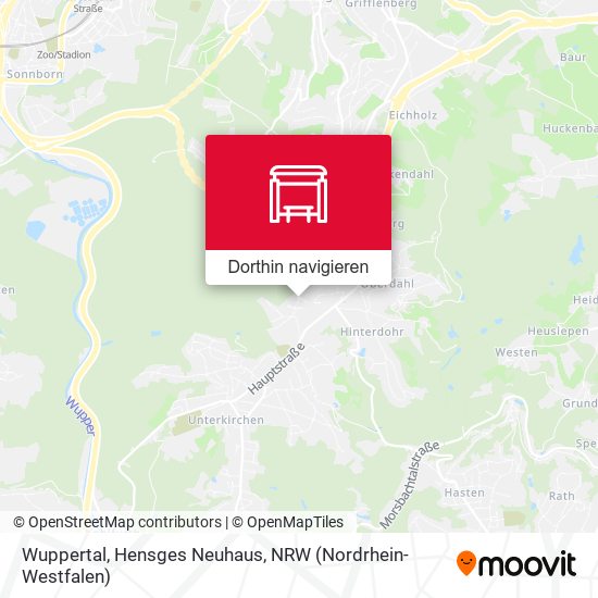 Wuppertal, Hensges Neuhaus Karte