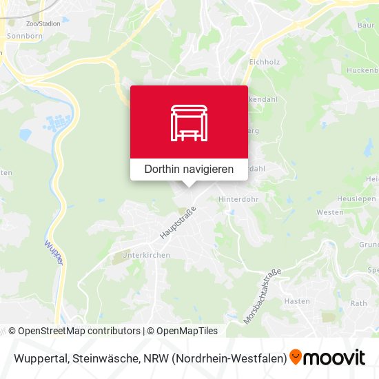Wuppertal, Steinwäsche Karte