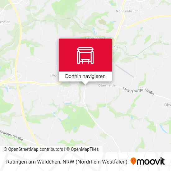 Ratingen am Wäldchen Karte