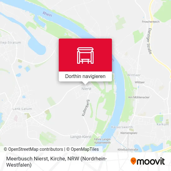 Meerbusch Nierst, Kirche Karte