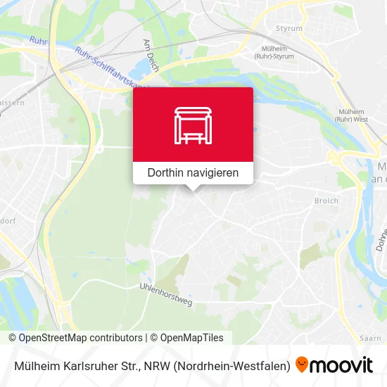 Mülheim Karlsruher Str. Karte
