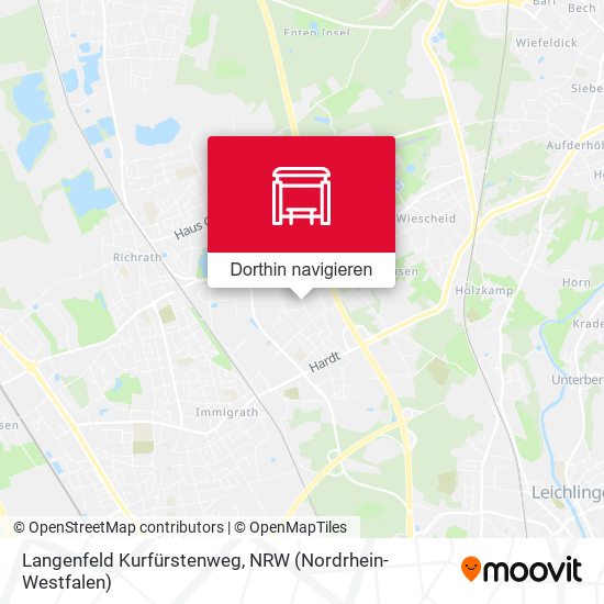 Langenfeld Kurfürstenweg Karte