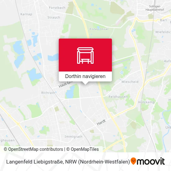 Langenfeld Liebigstraße Karte