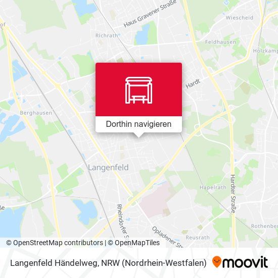 Langenfeld Händelweg Karte