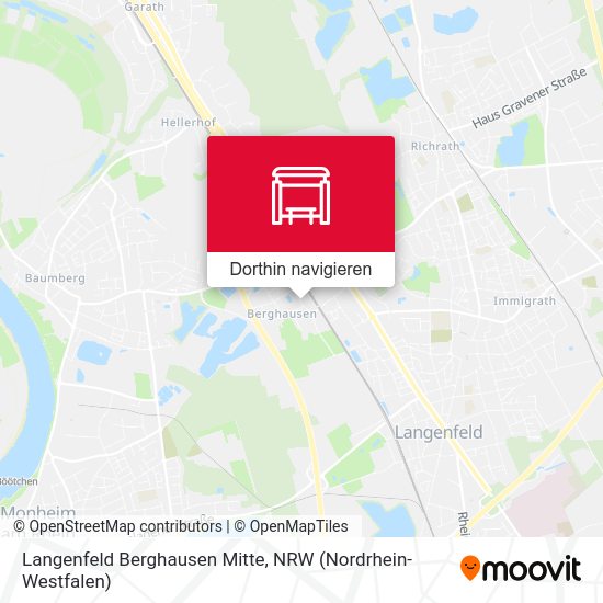 Langenfeld Berghausen Mitte Karte